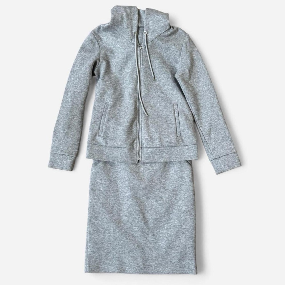 Pinky & Dianne grey skirt and hoodie set